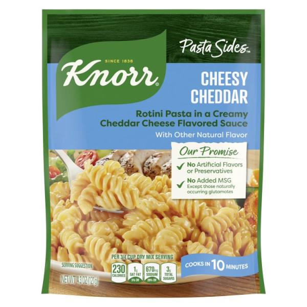 お取り寄せ クノール パスタサイド チーズチェダー ロティーニ パスタ 121g Knorr Pasta Sides Cheesy Cheddar Rotini