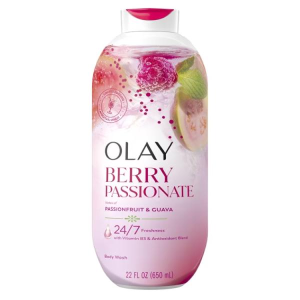 お取り寄せ オレイ ベリーパッショネート ボディウォッシュ パッションフルーツ＆グアバの香り 651ml Olay Berry Passionate