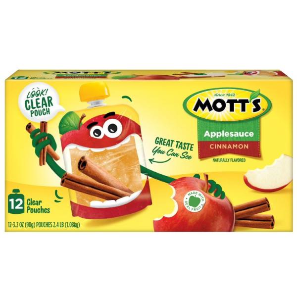 お取り寄せ モッツ シナモンアップルソース 90g 12個入り Mott's Cinnamon Applesauce, 3.2 oz, 12 Count Cle