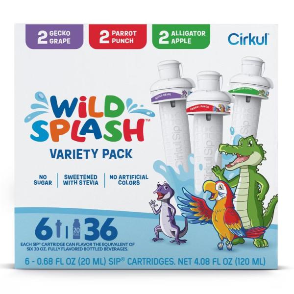 サークル ワイルドスプラッシュ フレーバーカートリッジ バラエティパック ドリンクミックス 6個入り Cirkul Wild Splash Flavor Car お取り寄せ