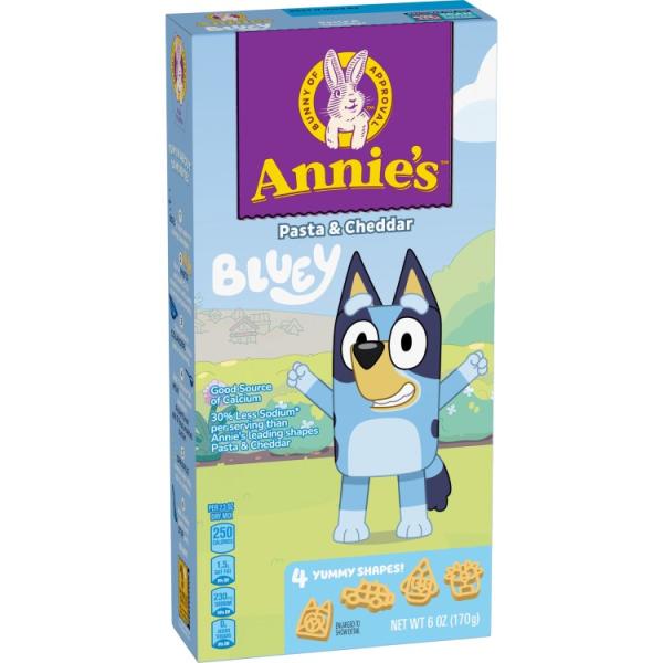 お取り寄せ アニーズ パスタ＆チェダー ブルーイシェイプマカロニ＆チーズ 170g Annie's Pasta and Cheddar Bluey Shaped