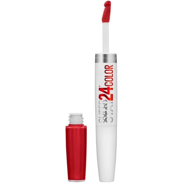メイベリン スーパー ステイ 24 2ステップ リキッドリップスティック エターナルチェリー Maybelline SuperStay 24 2-Step Li お取り寄せ