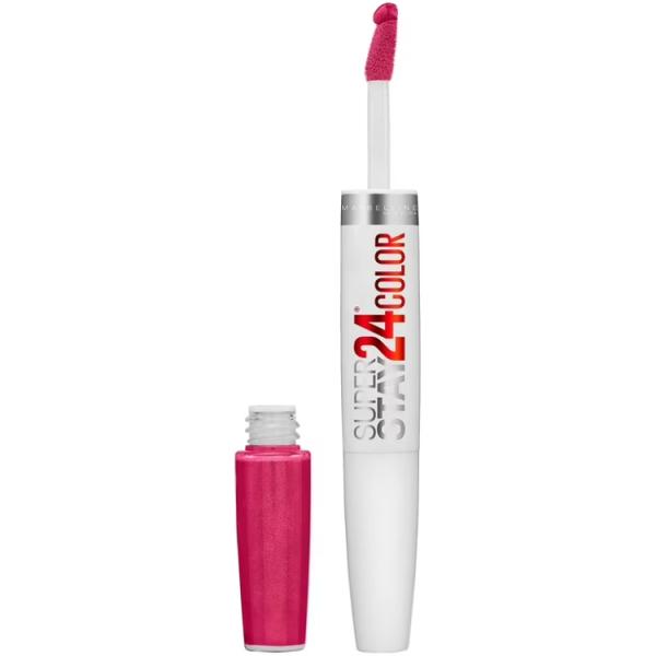 メイベリン スーパー ステイ 24 2ステップ リキッドリップスティック 24/7 フューシャ 約30mL Maybelline Super Stay 24, お取り寄せ