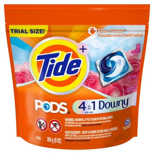 お取り寄せ タイド ポッズ 洗濯洗剤パック ダウニーフレッシュ 11個入り Tide PODS Laundry Detergent Pacs with a To