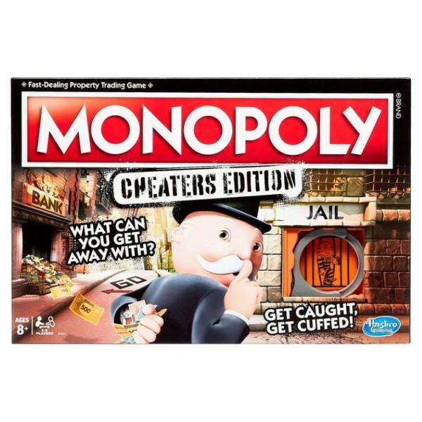 [限定版]モノポリー チーターズ エディション ファミリー向け ボードゲーム 8歳以上 ウォルマート限定 Monopoly Cheaters Edition B お取り寄せ