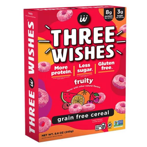 スリーウィッシュズ フルーティー グレインフリーシリアル Three Wishes Grain Free Cereal, Fruity, Gluten-Free お取り寄せ