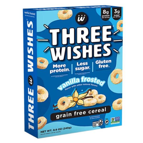 スリーウィッシュズ フロステッド グルテンフリーシリアル 244g Three Wishes 8.6 oz Gluten Free Frosted Cereal お取り寄せ