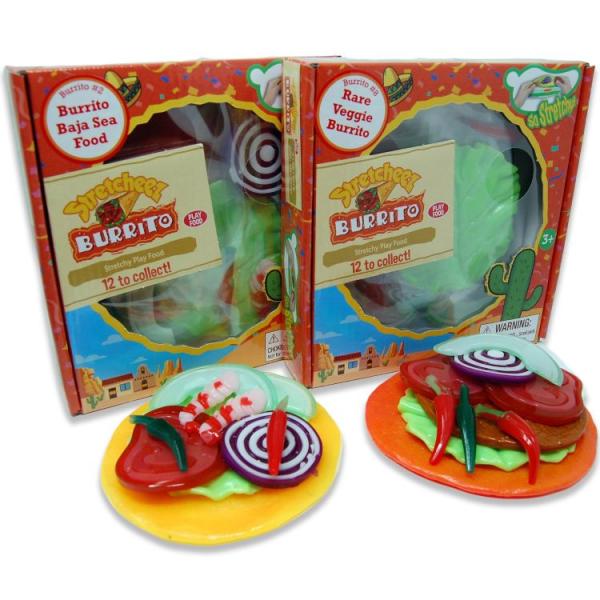お取り寄せ ストレッチーズ ブリトー 伸びるスクイーズ玩具 2個セット 3歳以上 デザイン指定不可 Stretcheez Burrito Stretc