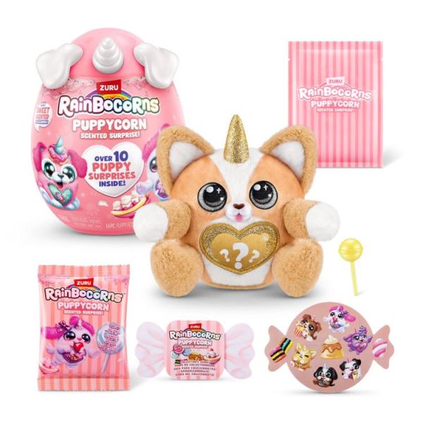 お取り寄せ ズールー レインボーコーンズ パピーコーン セントサプライズ ぬいぐるみ 3歳以上 ZURU Rainbocorns Puppycorn