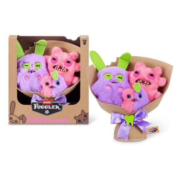 お取り寄せ ズールー ファグラー ブーケぬいぐるみ ラビッド・ラビットほか 3体 全年齢 ZURU Fuggler Bouquet Plush Set