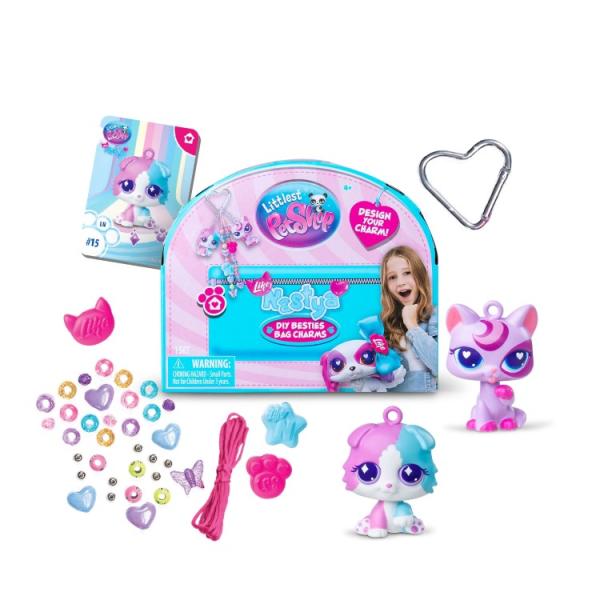 お取り寄せ リトルペットショップ ライクナスチャ バッグチャーム手作りセット ペット2体 4歳以上 Littlest Pet Shop x Like