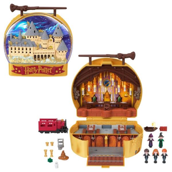 お取り寄せ ポーリーポケット ハリー・ポッター ホグワーツコンパクト 人形5体・小物11点 Polly Pocket Harry Potter Hog