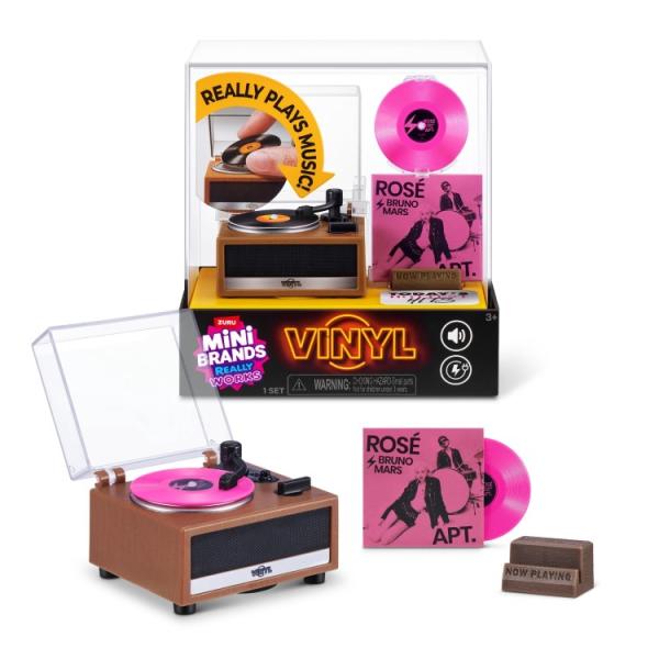 お取り寄せ ズル ミニブランズ リアリーワークス ミニレコードプレーヤー シリーズ1 3歳以上 ZURU Mini Brands Really Wor