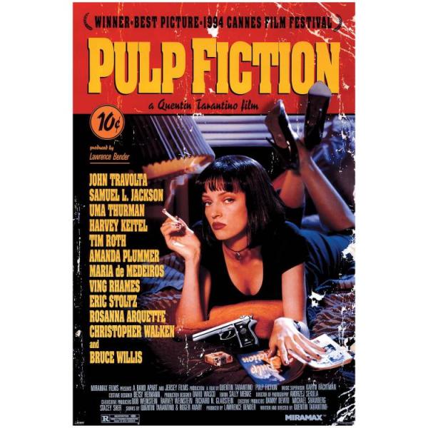 お取り寄せ ピラミッドアメリカ パルプ・フィクション ユマ・サーマン 公式ポスター 61×91cm Pyramid America Pulp Fict