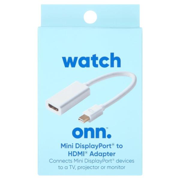 お取り寄せ オン MiniDisplayPort to HDMI変換アダプター ホワイト ONN. Mini DisplayPort to HDMI Femal