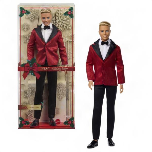 お取り寄せ バービー シグネチャー 2026 ホリデー ケン ブロンド レッドジャケット Barbie Signature 2026 Holiday