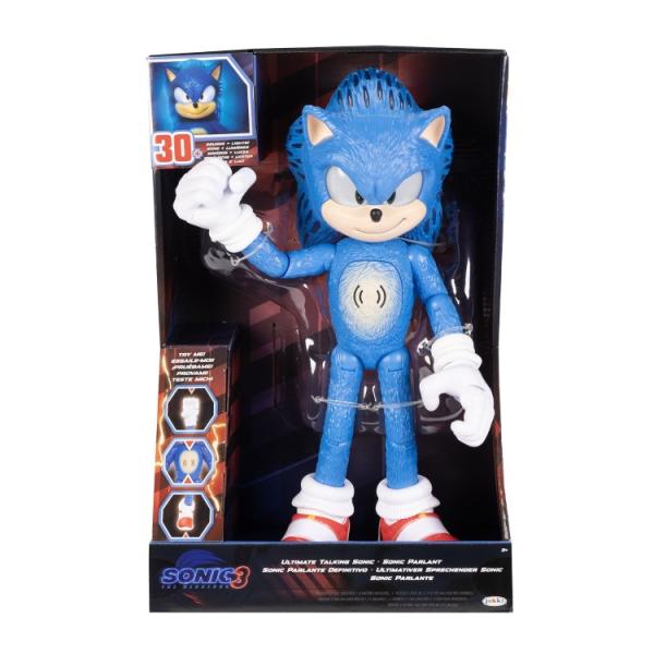 お取り寄せ ソニック3 映画版 インタラクティブ ソニックフィギュア 約30cm 30種類以上の音 Sonic 3 Movie Interactive