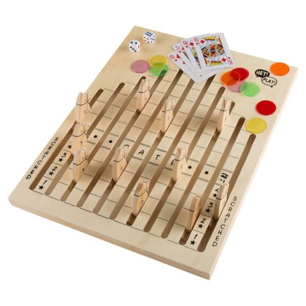 お取り寄せ ヘイプレイ 木製ホースレース ダイスボードゲーム Hey Play Child Wooden Horse Race Dice Board Game