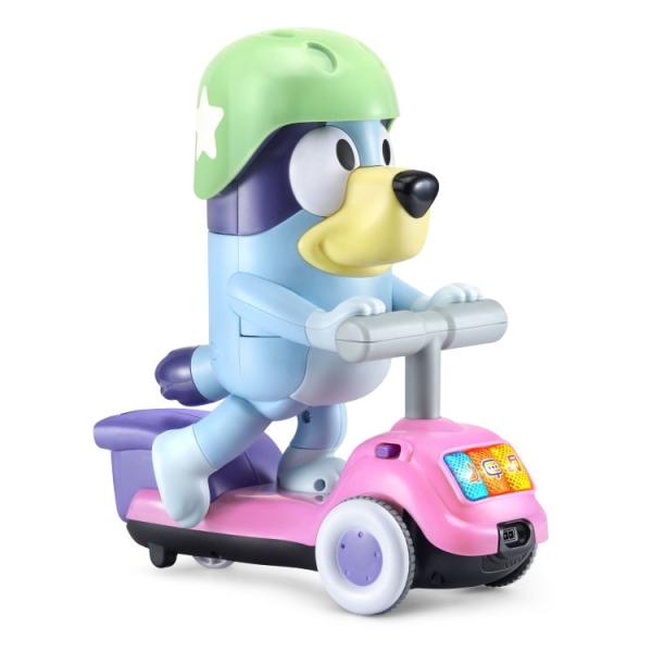お取り寄せ ブイテック ブルーイ スクータータイム 動く電子フィギュア 3〜6歳 VTech Bluey Scooter Time Moving El