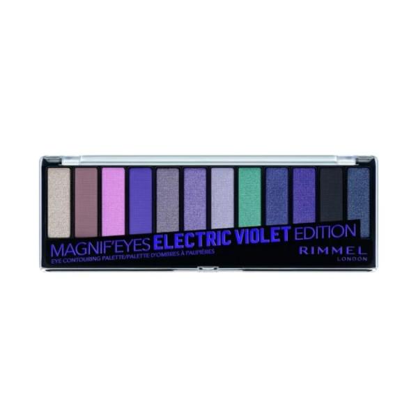 お取り寄せ リンメル マグニファイズ アイシャドウパレット 12色 008 エレクトリックバイオレット 14g Rimmel Magnif'Eyes