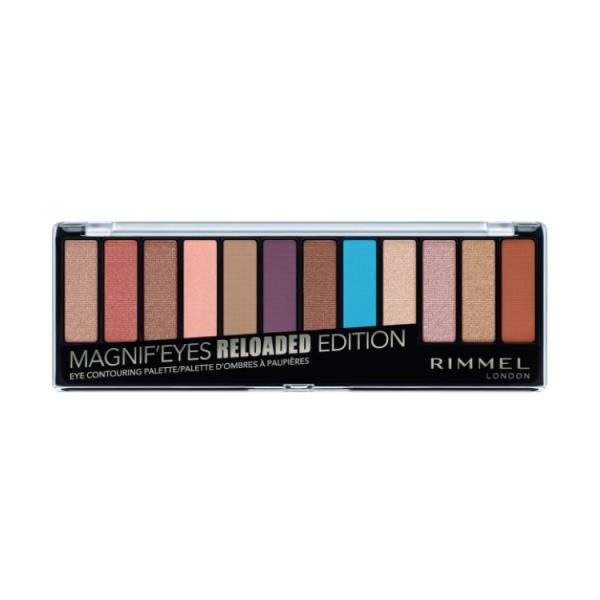 お取り寄せ リンメル マグニファイズ アイシャドウパレット 12色 012 リローデッド 14g Rimmel Magnif'Eyes Eyeshad