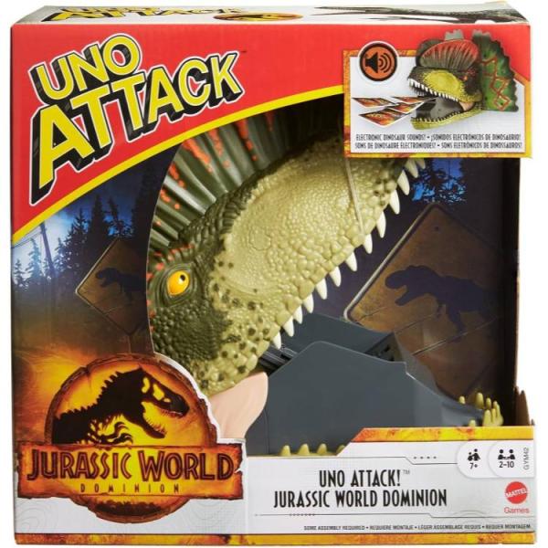 お取り寄せ マテルゲーム UNO アタック ジュラシック・ワールド ドミニオン カードゲーム 2〜10人用 7歳以上 Mattel Games UNO