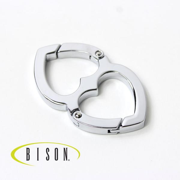 爆買 / BISON DESIGNS バイソンデザインズ LOVE LINK カラビナ/キーホルダー キーリング ハート型 アウトドア アクセサリー