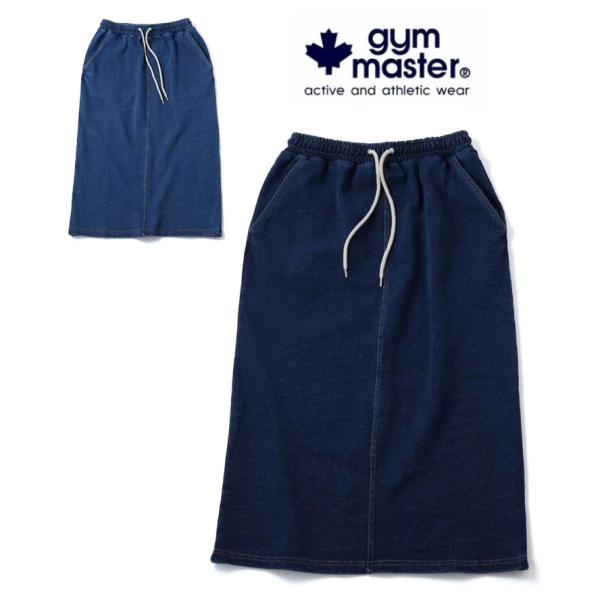 爆買 / gym master ジムマスター 11oz インディゴスウェットスカート G633714 デニム スウェット