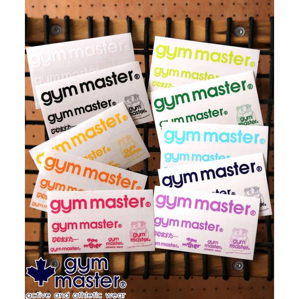 爆買 / gym master ジムマスター クリアステッカー G899791 シール ブランドロゴ 透明 スマホ PC タブレット スーツケース クーラーボックス アウトドア