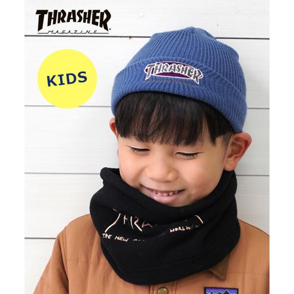 THRASHER（スラッシャー） キッズ OVAL MAG アクリルビーニー 22TH