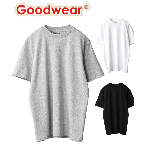 爆買 / Goodwear 1パックTee 2W7-65227 USAコットン パック Tシャツ