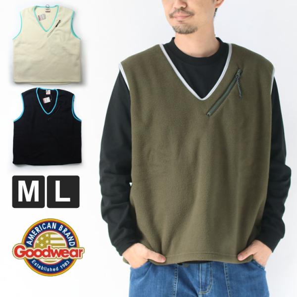 爆買 / フリースベスト グッドウェア GOOD WEAR DOUBLE FLEECE VEST GDW233202 服 服