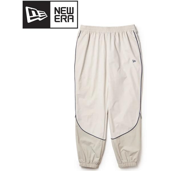 NEW ERA ニューエラ オーバーサイズド パイピング トラックパンツ ストーン 15135419 ジャージ パンツ イージーパンツ ワイドパンツ セットアップ
