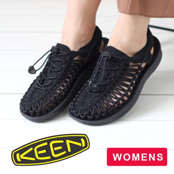 KEEN キーン サンダル レディース UNEEK ブラック/ブラック