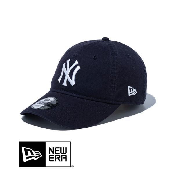 爆買 / NEW ERA ニューエラ  930 9TWENTY ニューヨーク・ヤンキース ウォッシュドコットン ネイビー × ホワイト 14527272 帽子 定番 人気