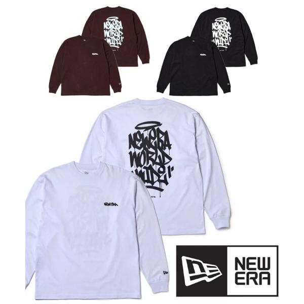 爆買 / NEW ERA ニューエラ 長袖 オーバーサイズド コットン Tシャツ Taggingロゴ ロンT 長袖Tシャツ 綿100％ 8oz ビッグシルエット ストリート