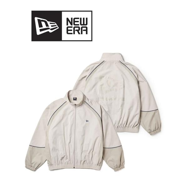 爆買 / NEW ERA ニューエラ オーバーサイズド パイピング トラックジャケット ボックスロゴ ストーン 15135421 ジャージ ライトアウター セットアップ