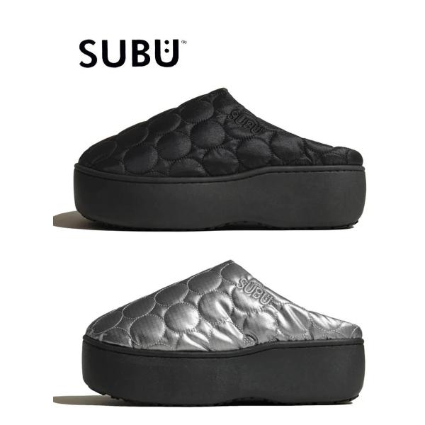 爆買 / SUBU スブ Platform Circle プラットフォーム サークル 厚底サンダル 冬サンダル サークルキルティング 防寒 暖かい スリッポン キャンプ