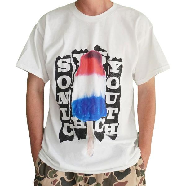 爆買 / SONIC YOUTH Tシャツ ソニックユース 半袖 ロックT バンドT ノイズロック グランジ ホワイト L 040416 ホワイト / 返品・交換不可