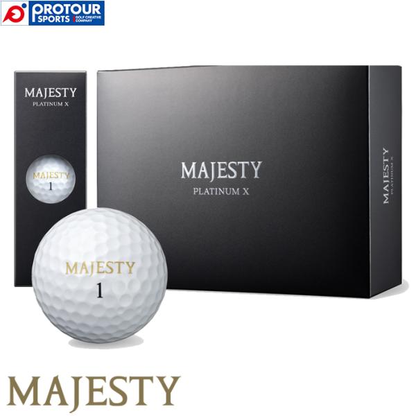MAJESTY PLATINUM X ゴルフボール 18個入りセット protoursports_b-001057