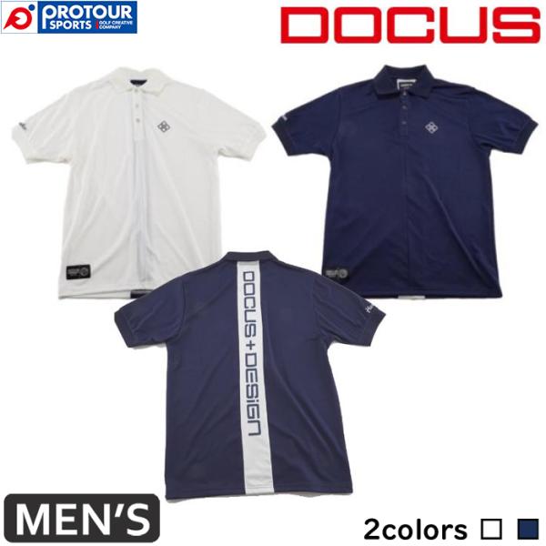 新品　DOCUS ドゥーカス ポロシャツ　バックラインポロシャツ DD Back Line Polo DCM23S004 ゴルフウェア ドゥーカス