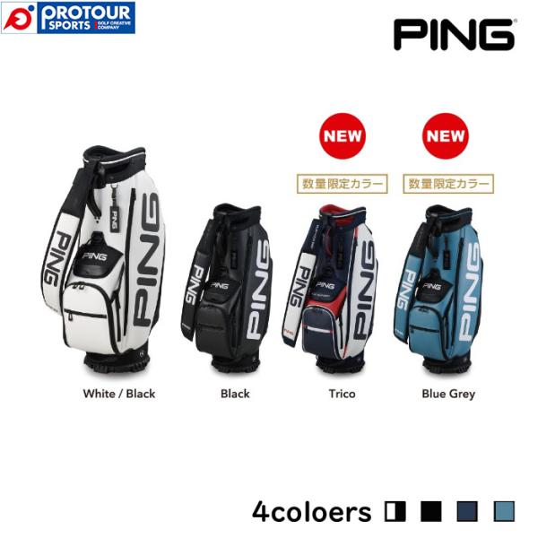 PING CADDIEBAG CB-P223 TOUR LITE White Black Trico
