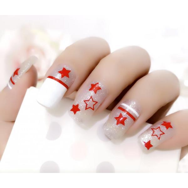 単色 スター ラインアレンジ ネイルシール お家でネイルサロン 1