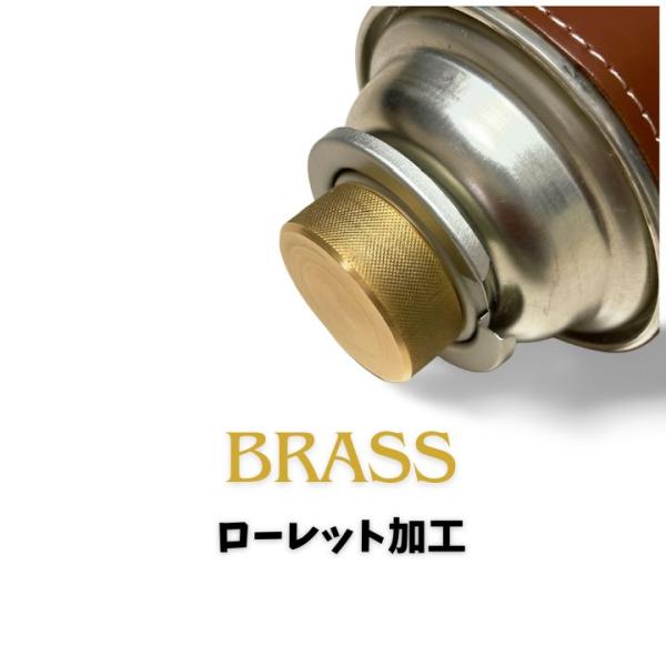キャンプ好きなら見逃せない、真鍮製CB缶キャップ重厚な真鍮の質感、職人が旋盤加工で一つひとつ丁寧に仕上げた美しいローレットデザイン。使うほどに味わい深さが増し、長く愛用できる一品です。アウトドアのひとときを特別なものに変えたい方にぴったり。...