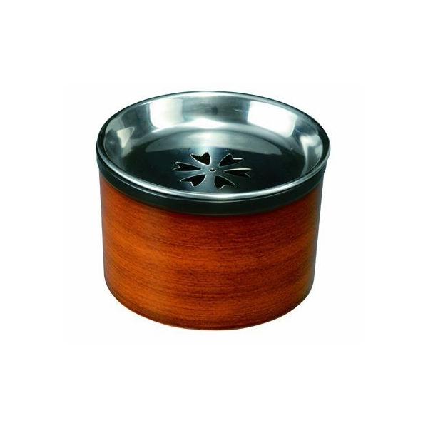 杢目茶こぼし(大)　ユリア樹脂（蓋はステンレス製）