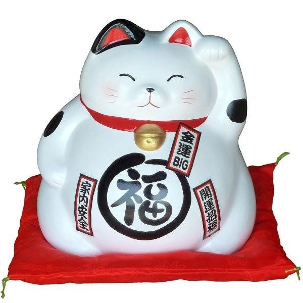 四日市ばんこ焼 萬古焼【日本製】 風水 招き猫 ジャンボ貯金箱 四日市ばんこ焼 萬古焼【日本製】 風水 招き猫 ジャンボ貯金箱