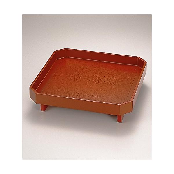 根来　隅切　膳 越前漆器 根来 隅切足付膳 36.4×36.4×9.8cm : 虹八 kohya - 通販