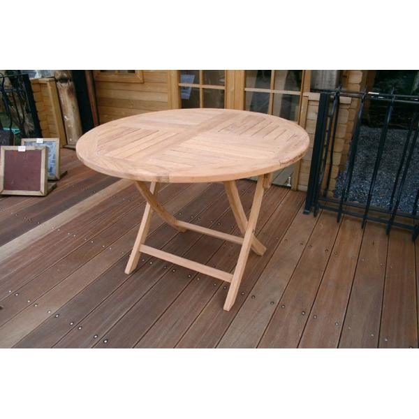 折り畳み丸テーブル 無塗装 20861 100×730mm ※時間帯指定不可 玄関渡し