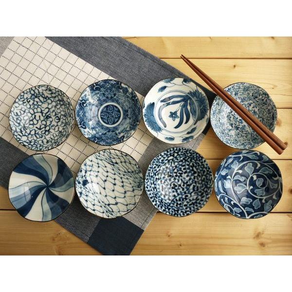 【未使用,美品】 清水焼き　鉢　小鉢 染付　アンティーク　5客揃い 美濃焼/JAPAN 染付絵変り 8客小付鉢揃 : 虹八 kohya - 通販 - Yahoo