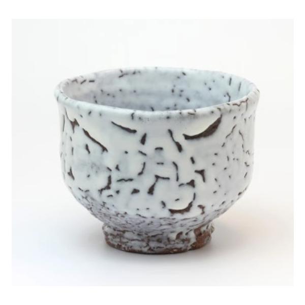 萩焼】 中原 國輔（なかはら くにすけ）桐箱入 抹茶碗 梅花皮 : 虹八